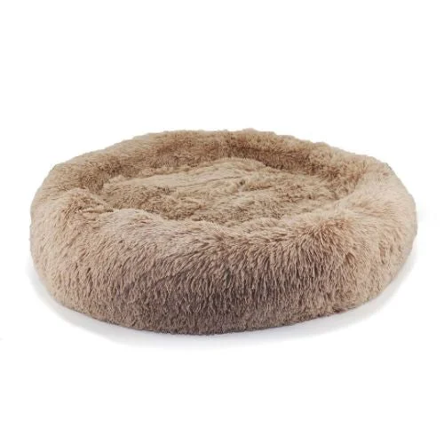 Ancol Oatmeal Soft Superplush Donut Dog Bed - 50cm