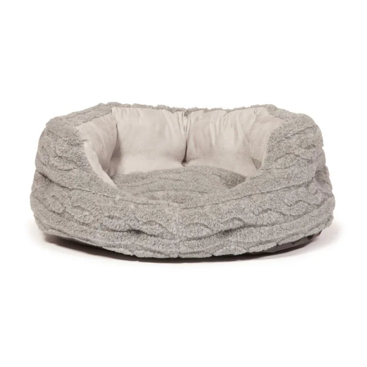 Danish Design Deluxe Slumber Bed Bobble Soft Pewter 5 Sizes