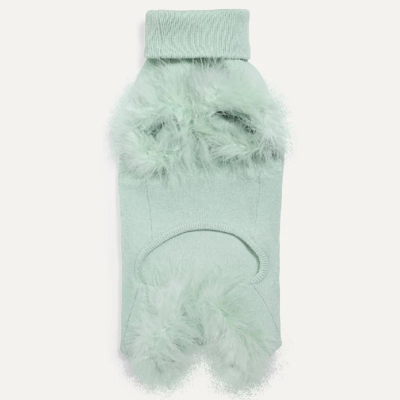 Feather Knit Dog Onesie