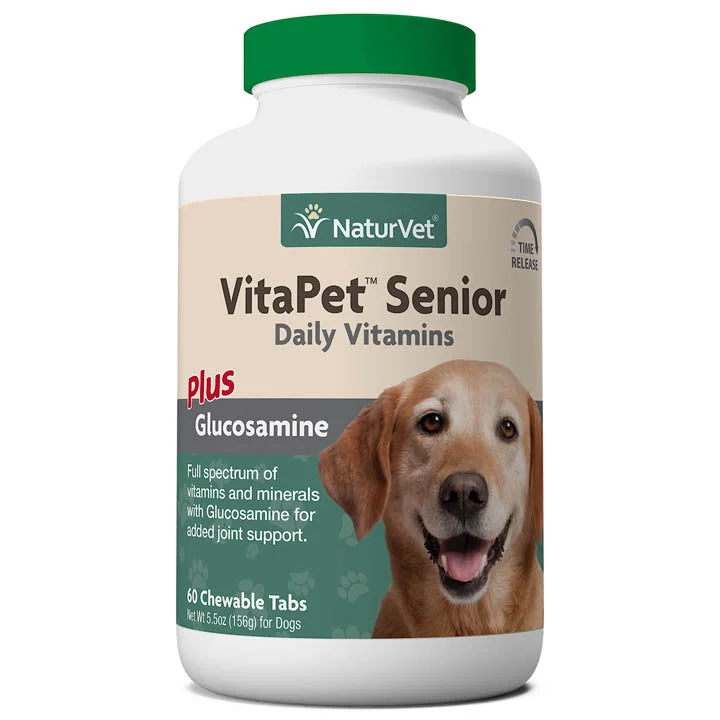 NaturVet VitaPet Senior Daily Vitamins Chewable Tablets