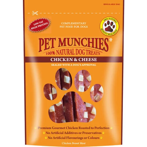 Pet Munchies Chicken & Cheese Dog Treat 100g