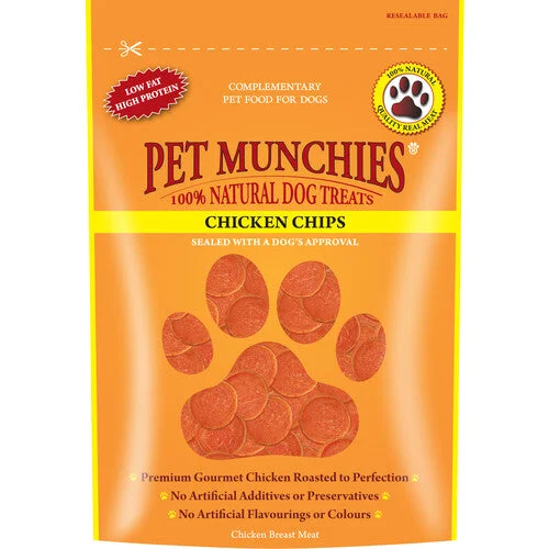 Pet Munchies Dog Treats - Chicken Chips 100g