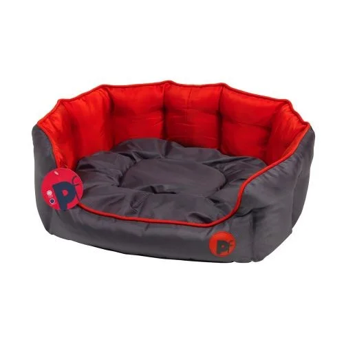 PetFace Oxford Oval Bed Red Medium