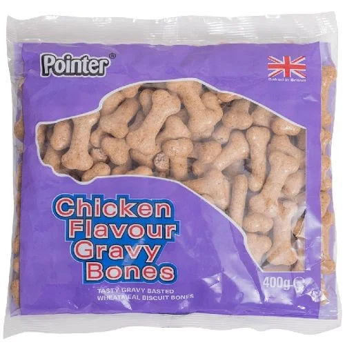 Pointer Chicken Flavour Gravy Bones 400g