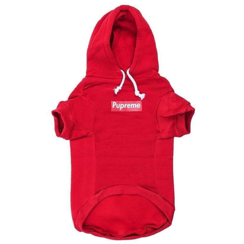 Pupreme Box Logo Hoodie | Dog Clothing