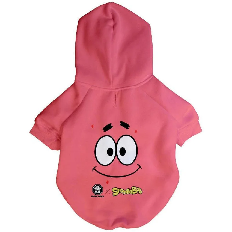 Spongebob x Fresh Pawz - Patrick Face Hoodie | Dog Clothing