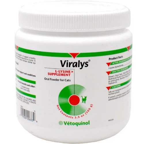 Vetoquinol Viralys (L-Lysine) Powder (100 grams)