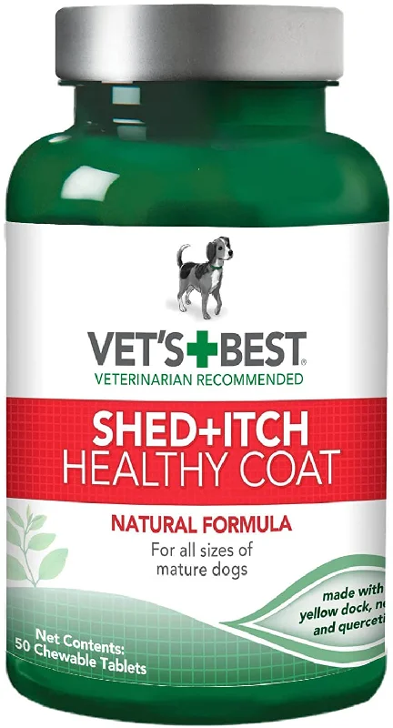 Vet's Best Shed + Itch Healthy Coat 50 chewable tablets