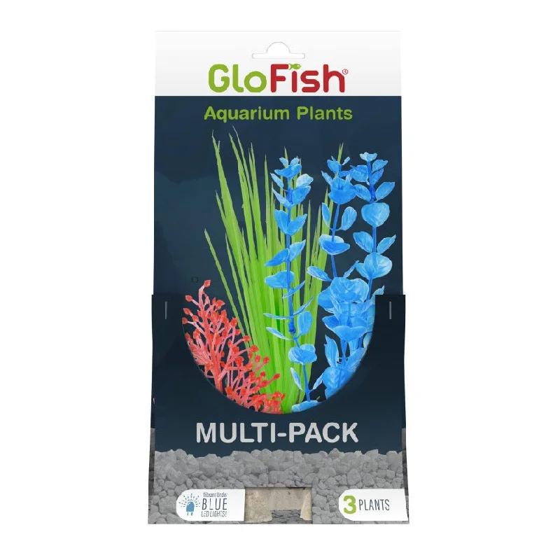 Aquarium Plant Multi-Pack Orange/Green/Blue