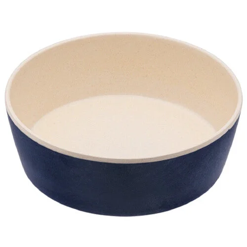 Beco Printed Dog Feeding & Water Bowl, Midnight Blue Small