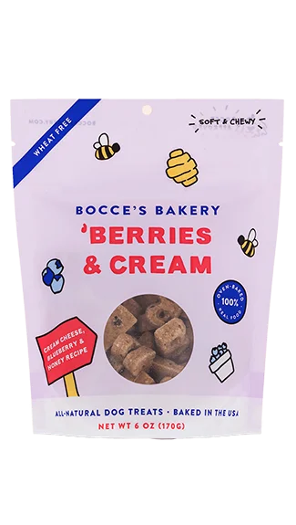 Bocce's Bakery Soft & Chewy Treats: 'Berries & Cream