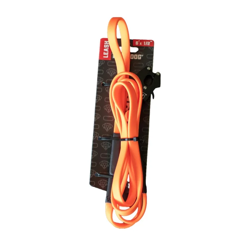 Boss Dog Tactical TPU Tracking Dog Leash Hunter Orange, 1ea/6 ft