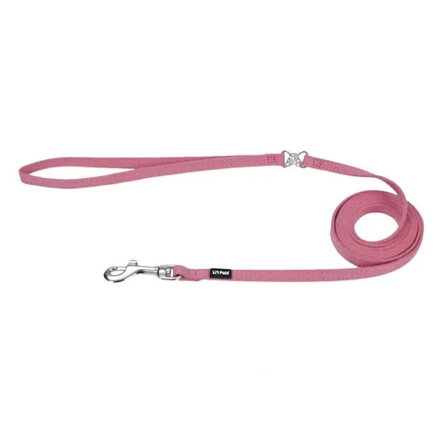 Coastal Lil Pals Suede Jeweled Leash Pink 5/16X6Ft