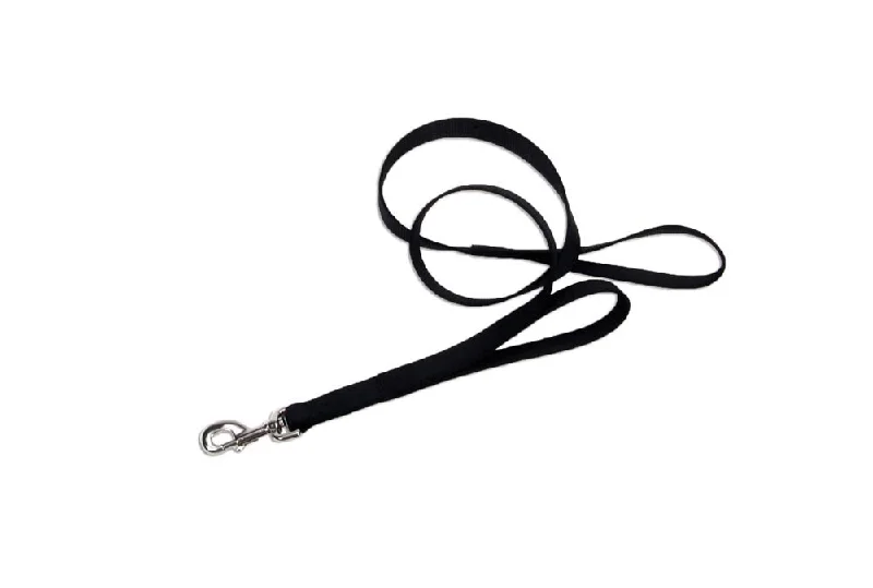 Coastal Loops 2 Double Handle Nylon Leash Black 1X4Ft