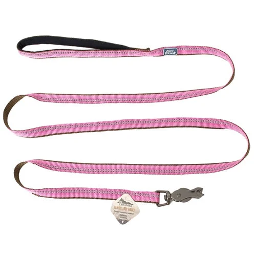 Coastal Pet Products K9 Explorer Reflective Leash With Scissor Snap, 5/8 Inchx6 Rosebud Pink