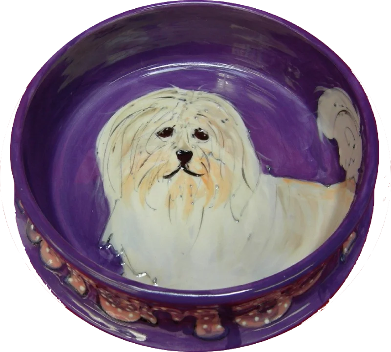 Coton de Tulear Dog Bowl