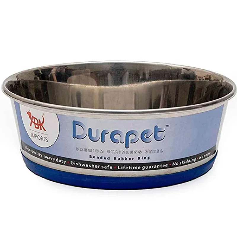 Durapet Bowl with Silicone Bonding for Dogs and Cats