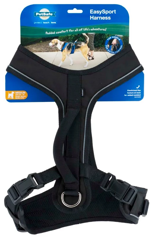 EasySport Comfortable Dog Harness Black 1ea/MD