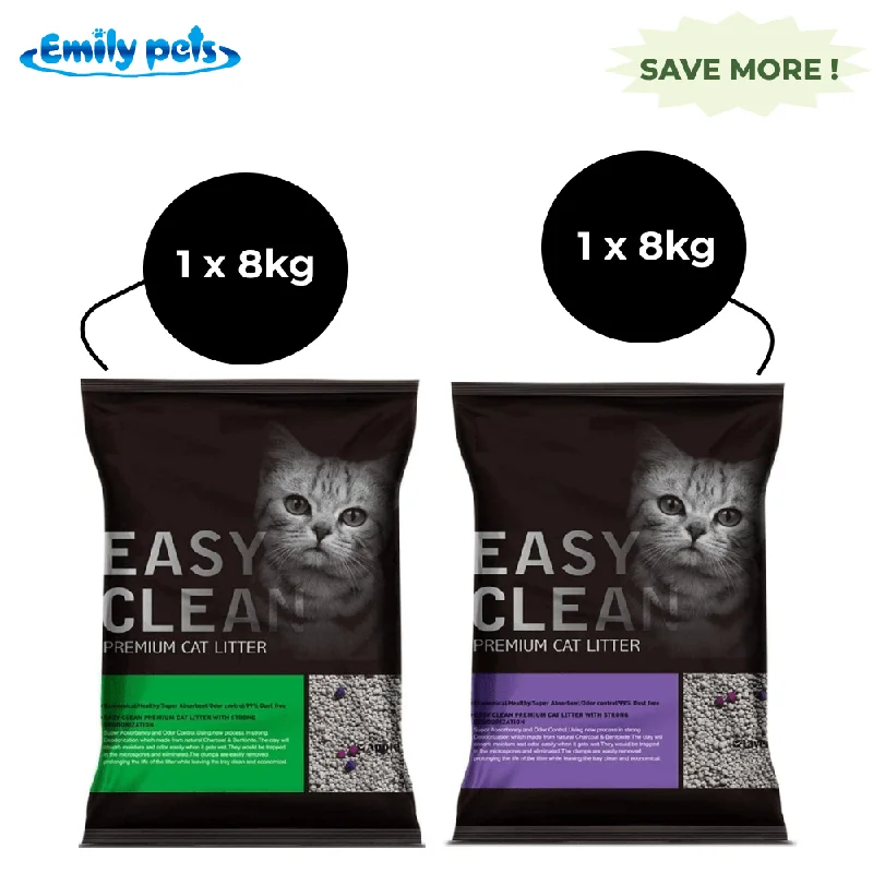 Emily Pets Apple and Lavender Scented Cat Litter Combo (1+1)