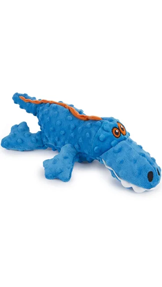 goDog Dog Toy: Gator (Blue)