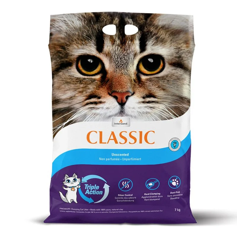 Intersand Classic Unscented Scoopable Clumping Cat Litter