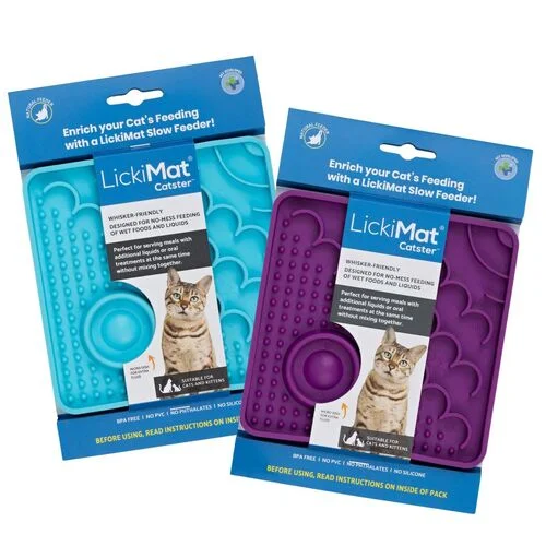 Lickimat Catster Slow Food Bowl Anti-Anxiety Mat for Cats