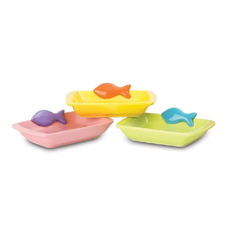 Petrageous TEENY TINY FISH SAUCER Ass Colours 13cm