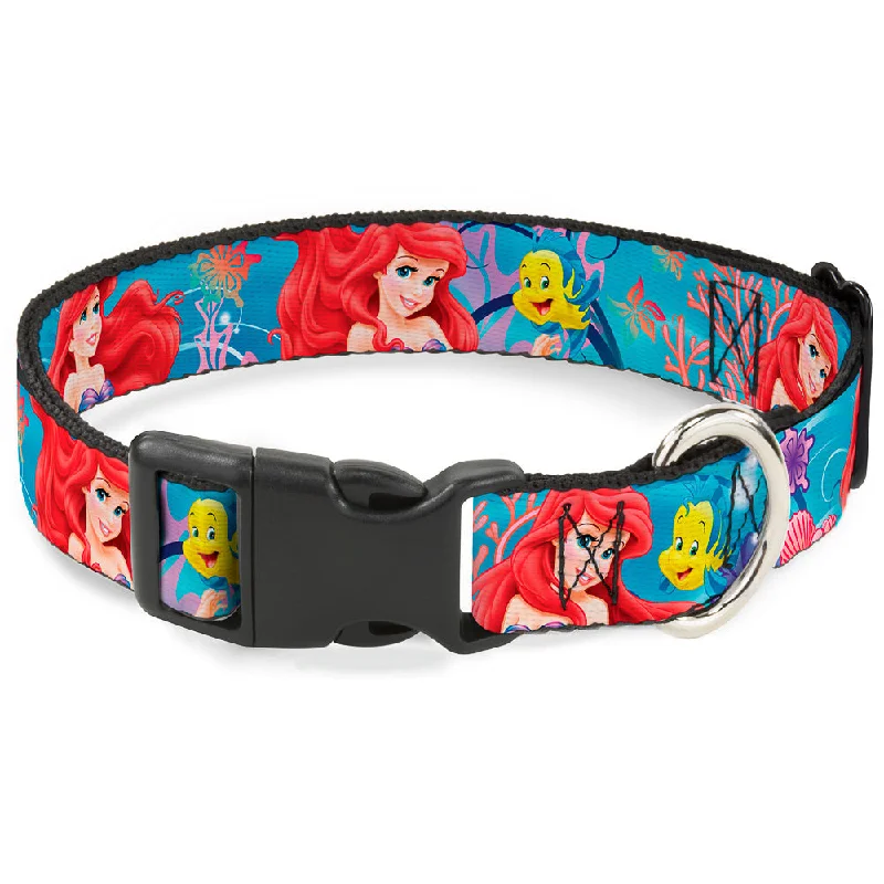 Plastic Clip Collar - Ariel & Flounder Vivid Underwater Poses