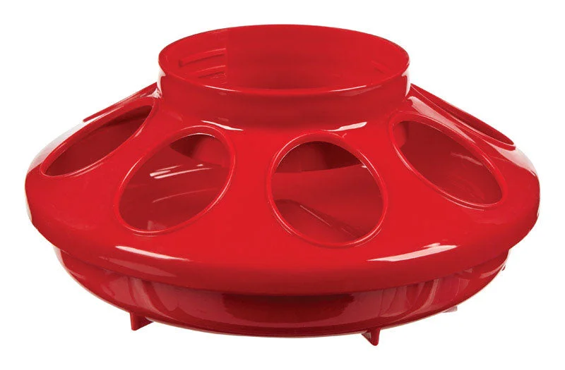 Little Giant Farm & Ag 806RED 1 Quart Red Baby Chick Feeder (Pack of 12)