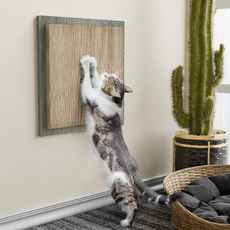 Square Wall Cat Scratcher, London Grey (pre-order ships 12/30)