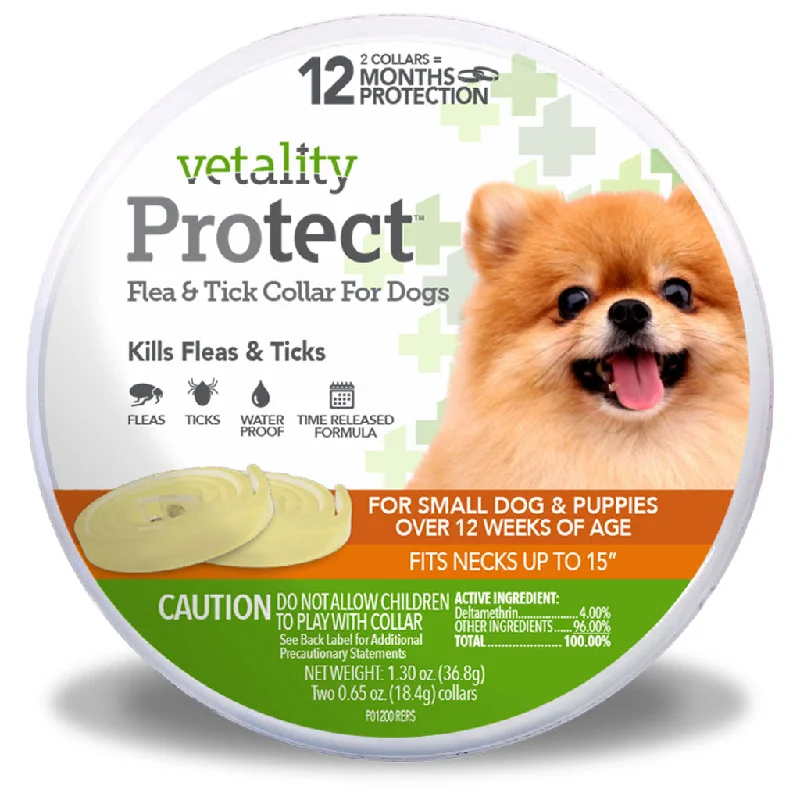 TevraPet Vetality Protect Flea and Tick Collar for Dogs