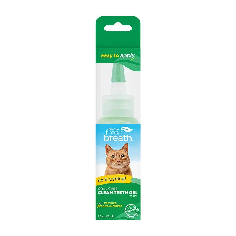 TropiClean Fresh Breath Oral Care Clean Teeth Gel for Cats 59mL