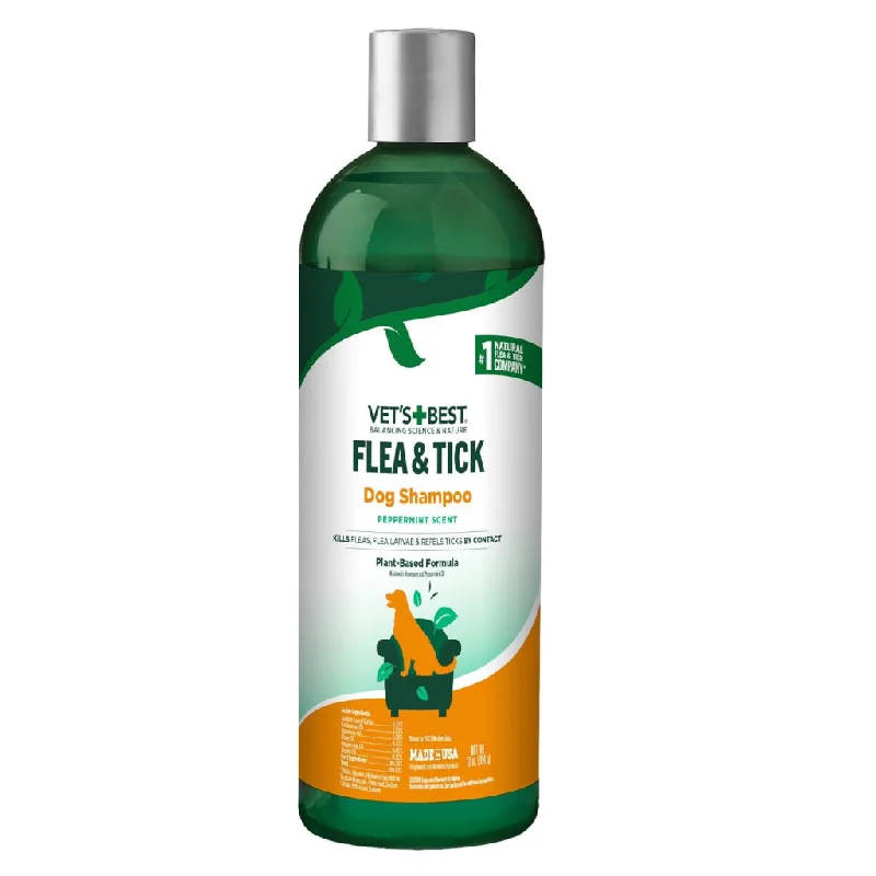 Vet's Best Flea & Tick Shampoo for Dogs (12 oz)