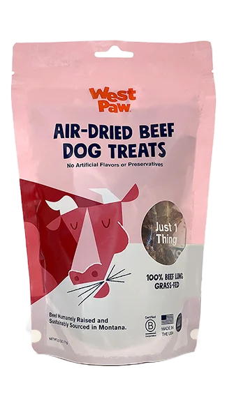 West Paw Air-Dried Dog Treats: Beef Lung