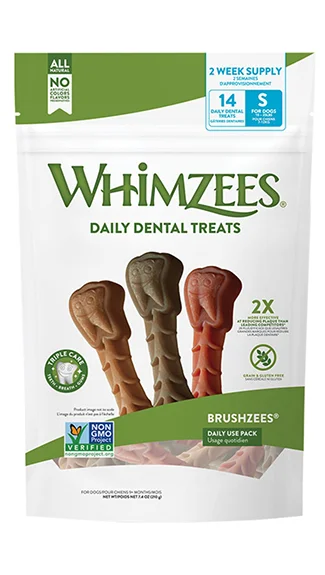 Whimzees Dental Treats: Brushzees Daily Pack