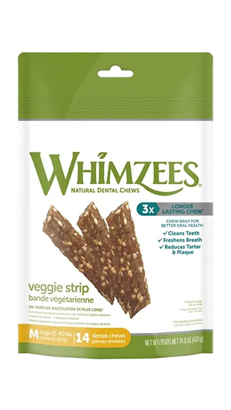 Whimzees Dental Treats: Veggie Strip