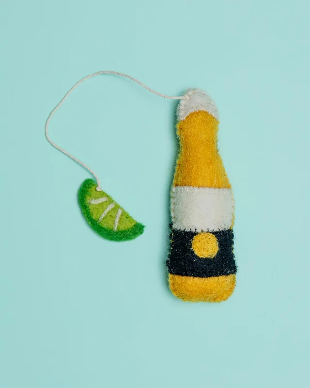 Wool Beer & Lime Cat Toy