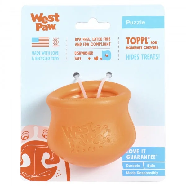 West Paw Toppl S Tangerine