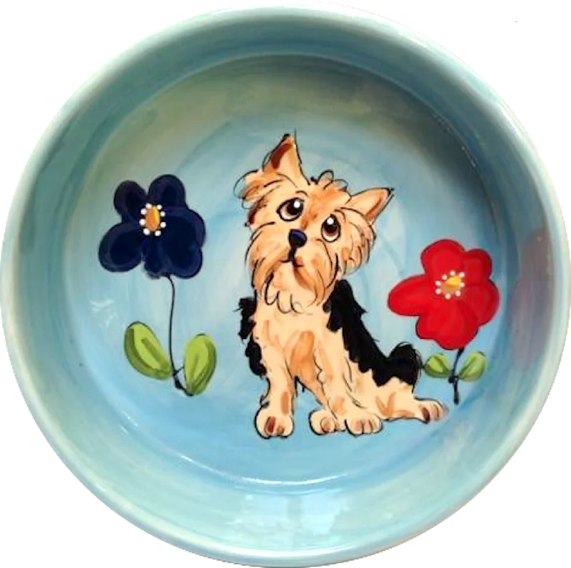 Yorkie Terrier | Ceramic Dog Bowl