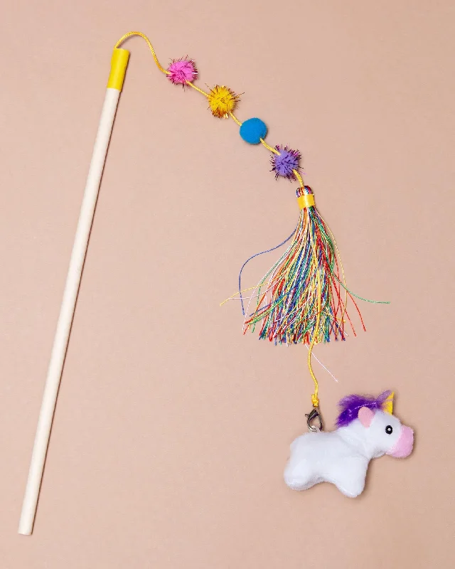 Unicorn Zippystick Cat Toy